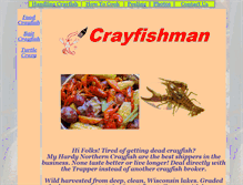 Tablet Screenshot of crayfishman.com